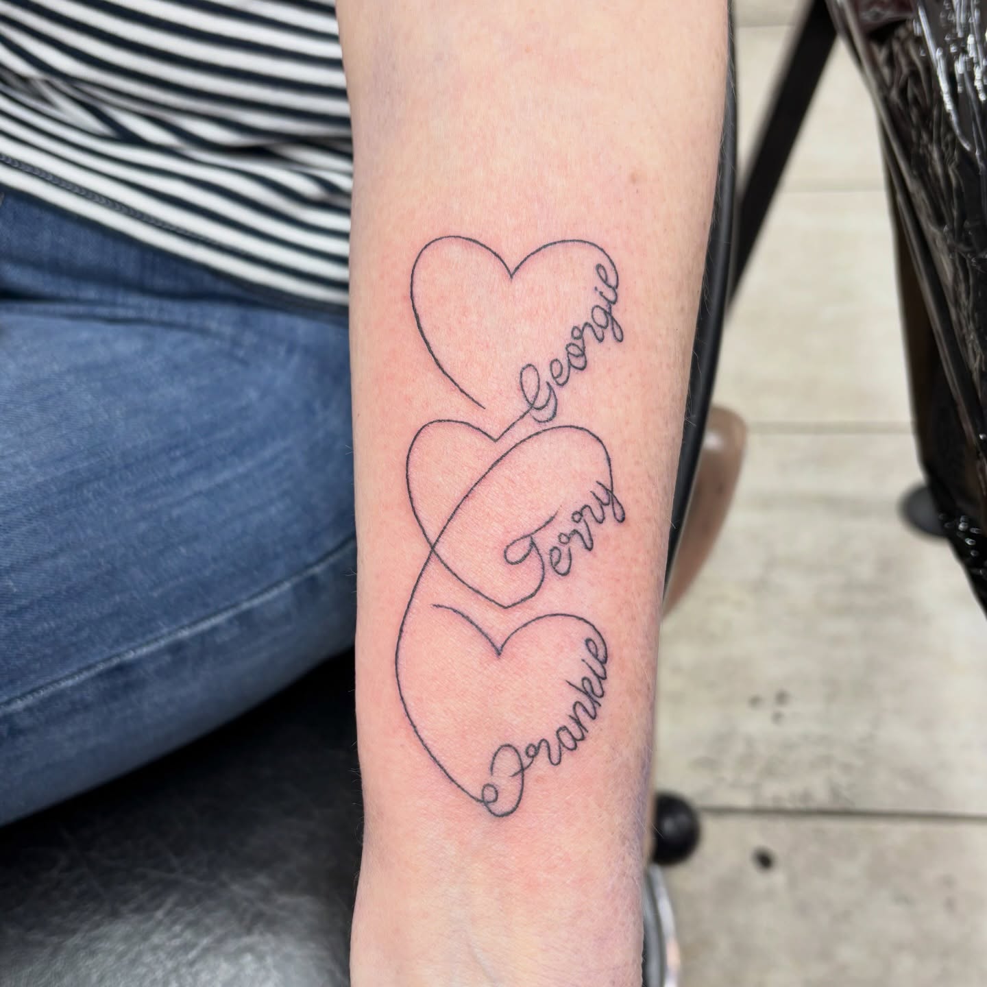 Paw Print Grandchildren Initials Tattoo grandchildren tattoos ideas tattoo