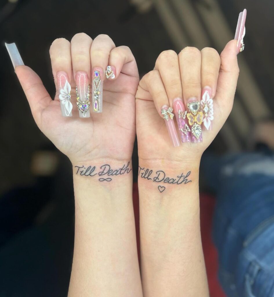 Vivid Pansy Wrist Tattoo