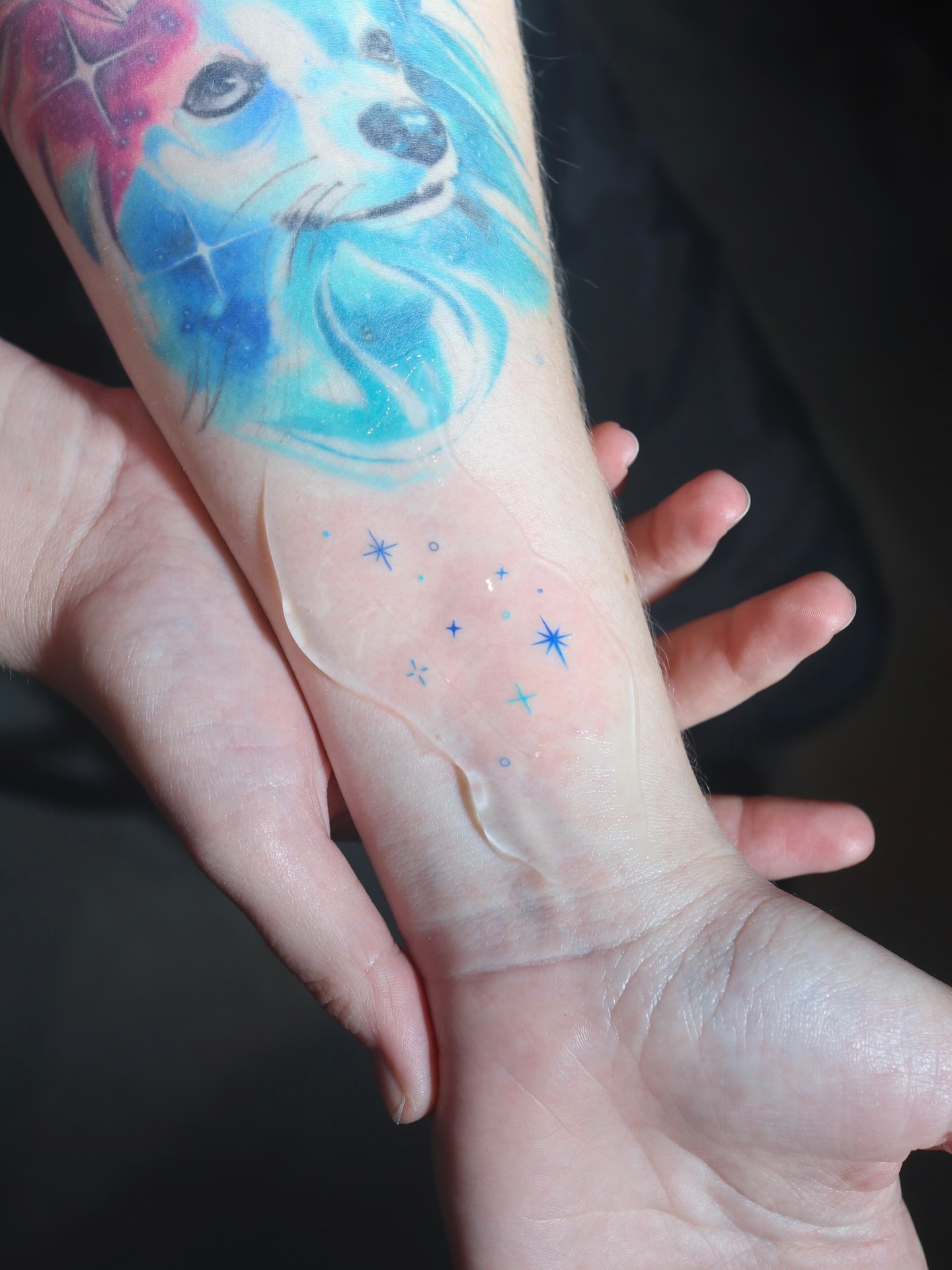 Tiny Minimal Star Pair Wrist Tattoo