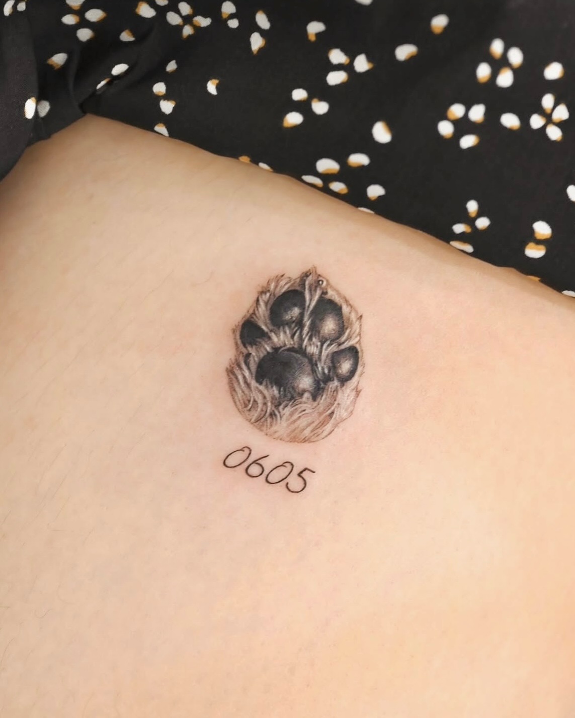 Tiny Furry Dog Paw Tattoo dog paw tattoos tattoo