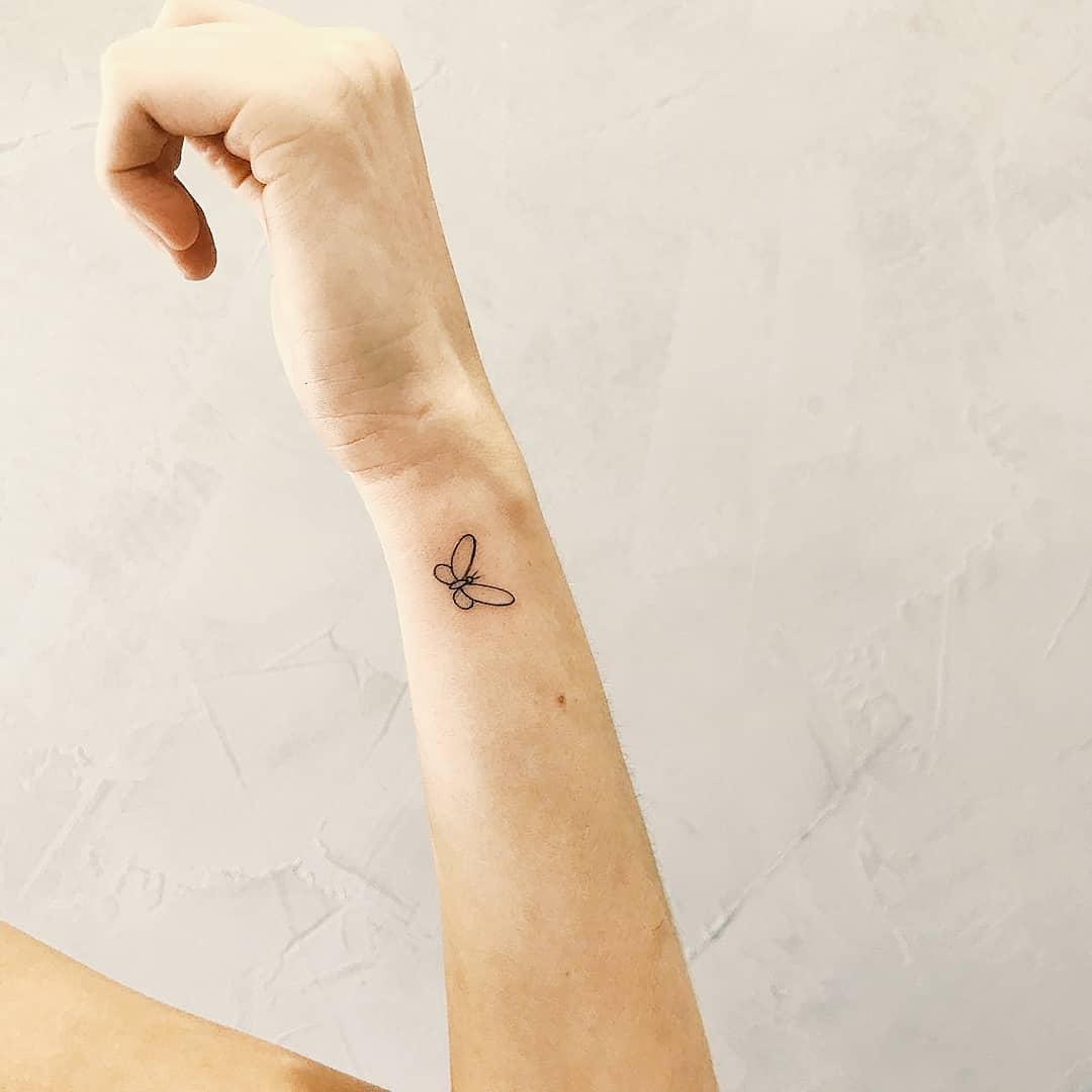 Tiny Semicolon Wrist Tattoo