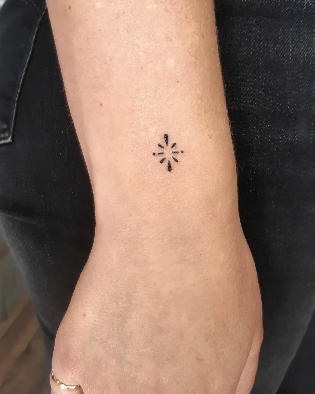 AM PM Coffee And Wine Wrist Tattoo