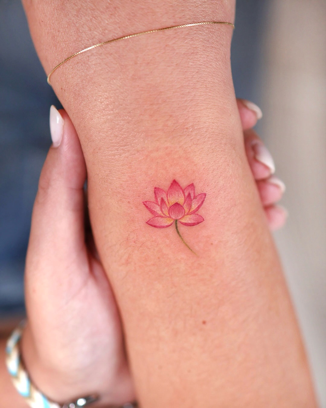 Tiny Pink Lotus Flower Tattoo lotus flower tattoo ideas meaning tattoo