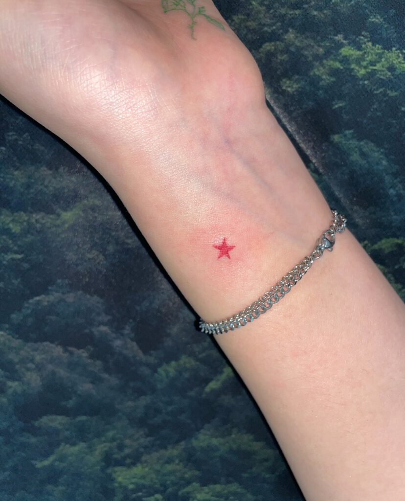 Chrome Star Duo Tattoo