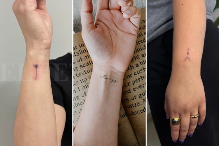 Aesthetic tiny wrist tattoos and delicate ink ideas collage
