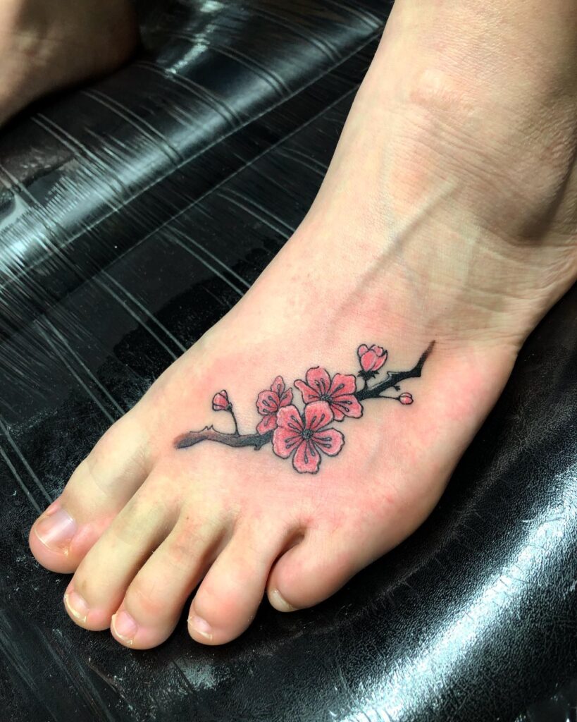 Top of the Foot and Extensor Tendons tattoo placement