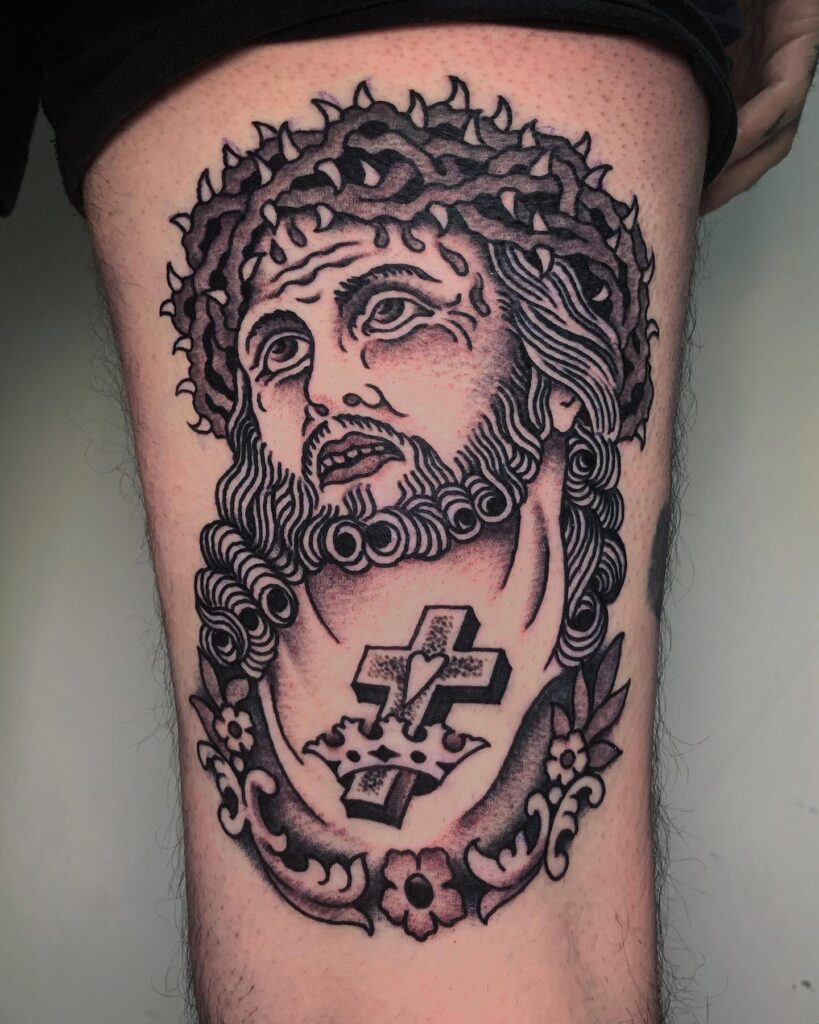 Jesus and the Path to Salvation Tattoo jesus tattoos tattoo