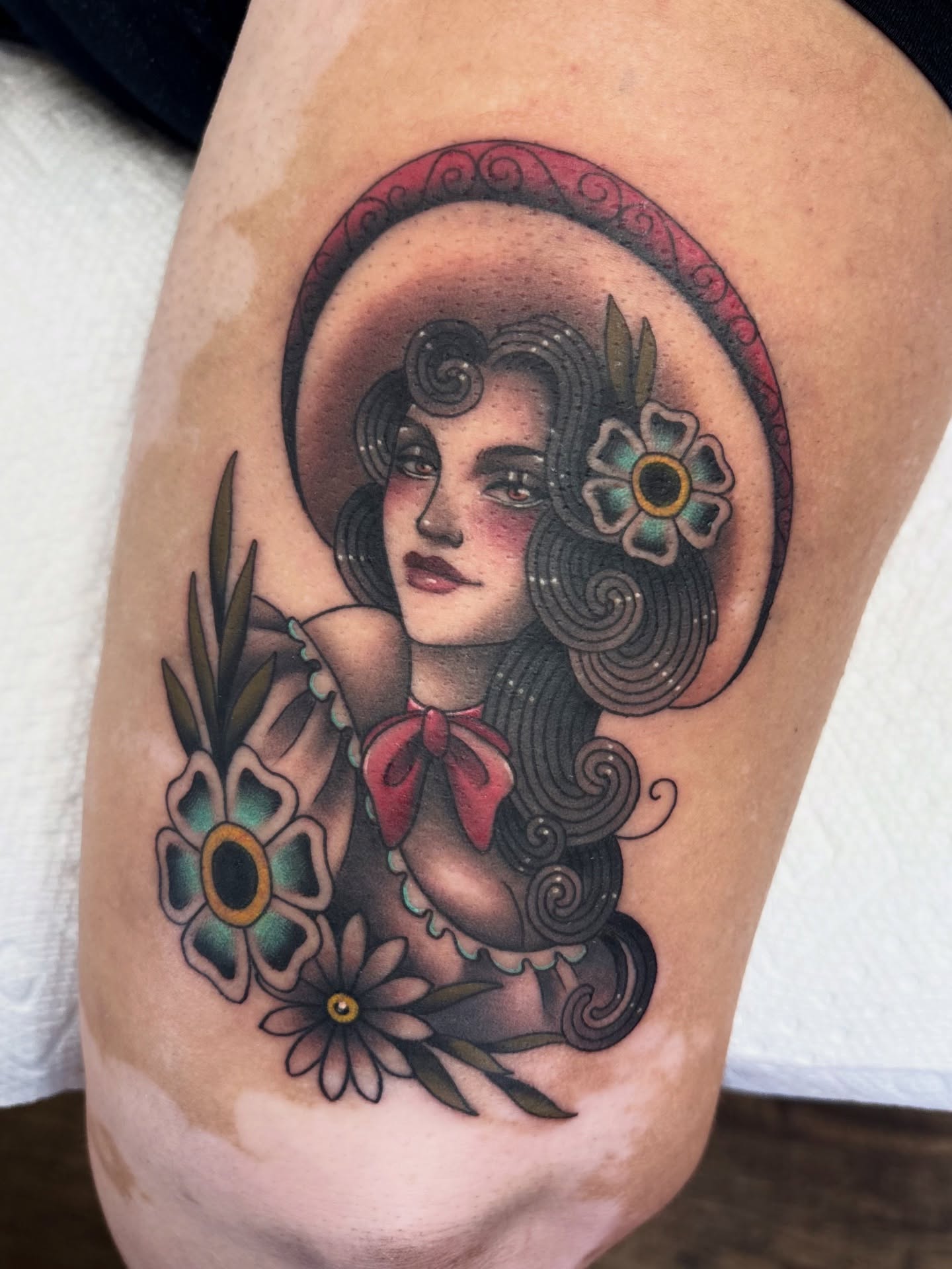 Cute Aztec Warrior Axolotl Tattoo