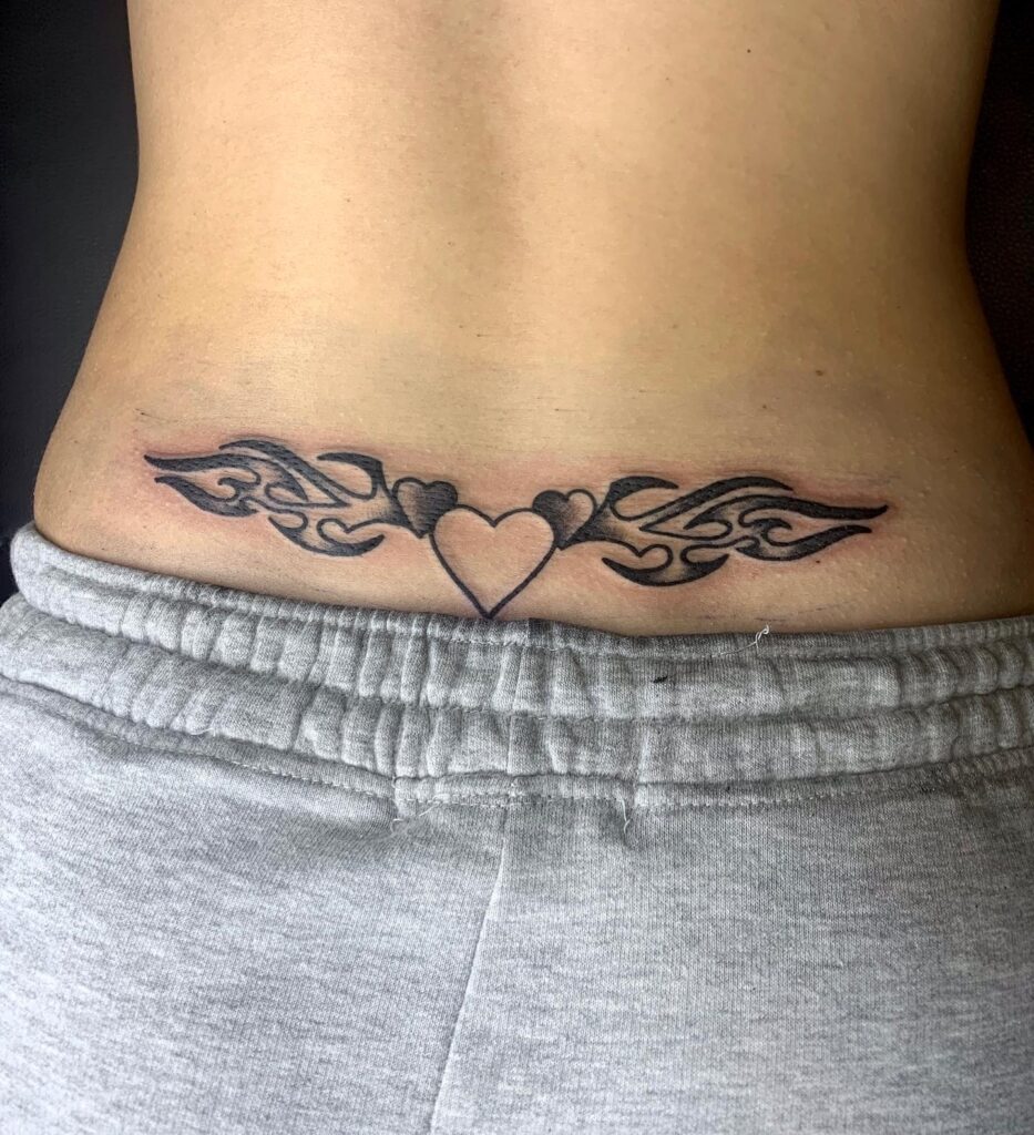 Star Girl Script Lower Back Tattoo