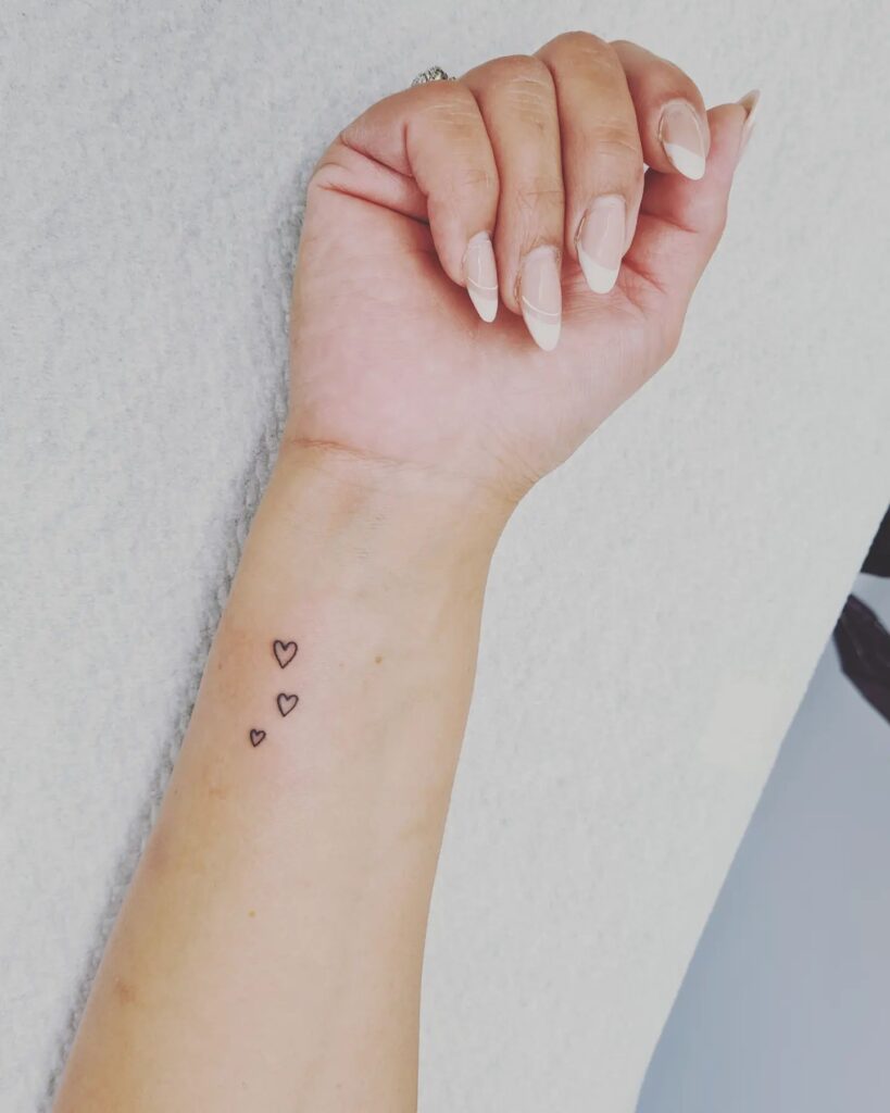 Watercolor Heart and Flower Tattoo small heart tattoo ideas tattoo