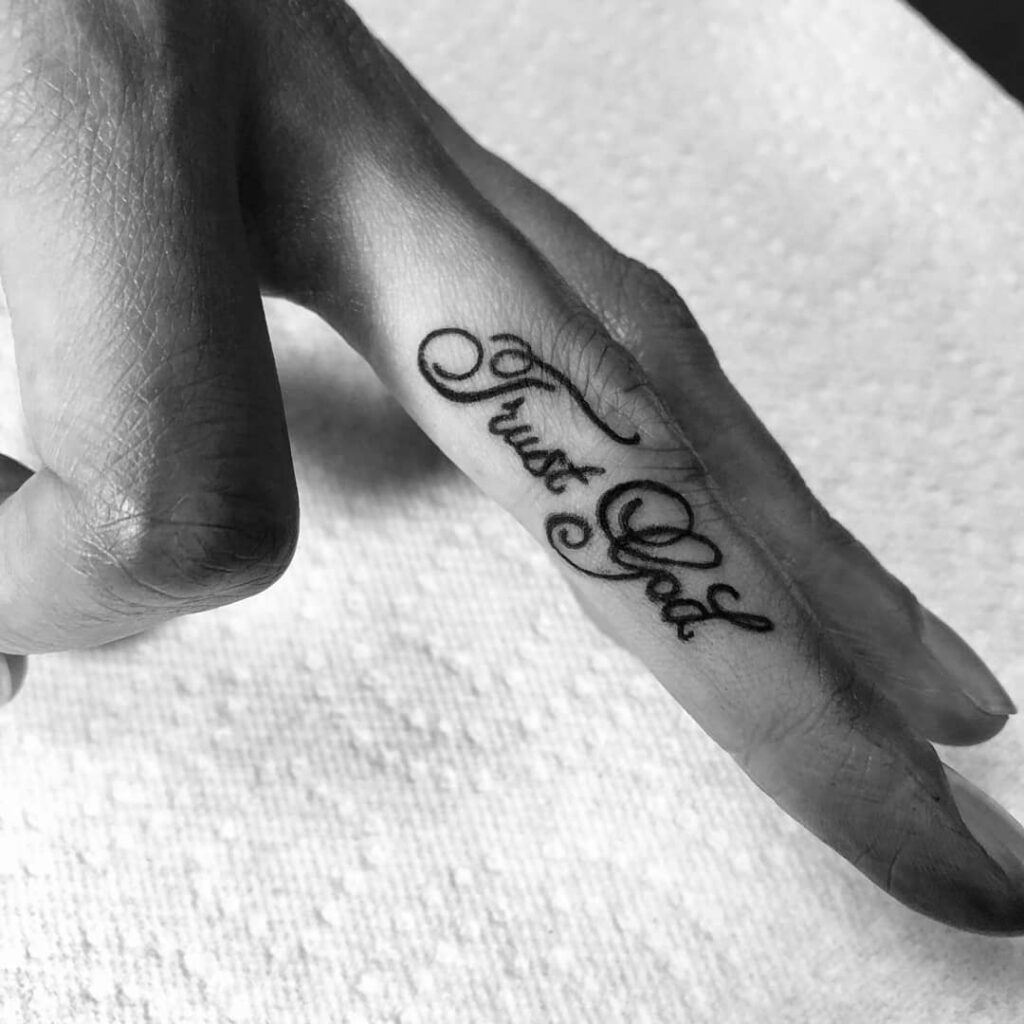 Vine Finger Tattoo