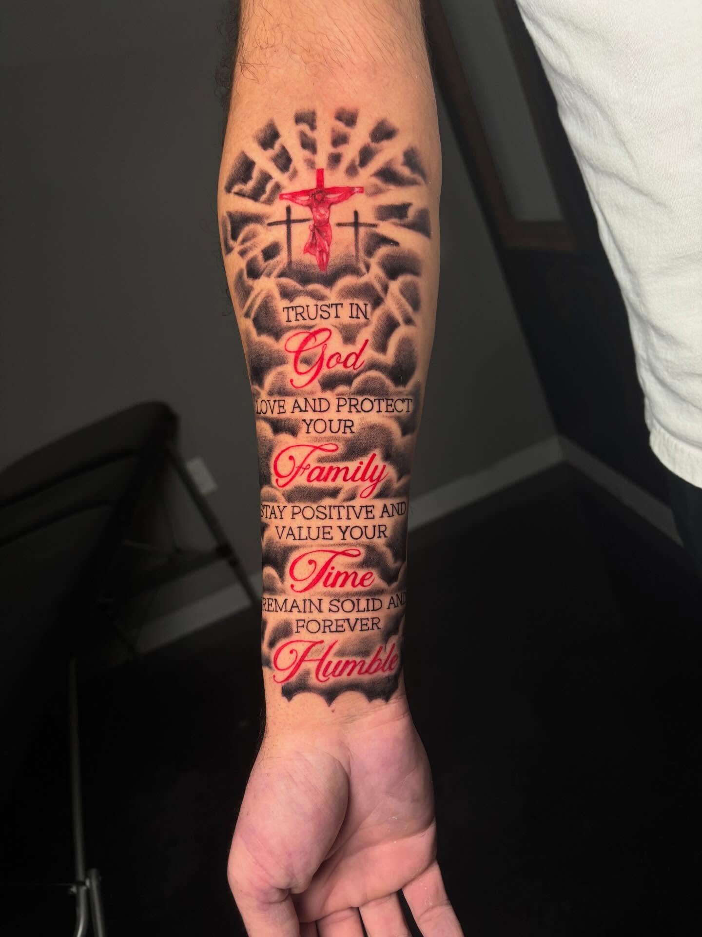 Trust in God Forearm Tattoo forearm tattoos for men with meaning tattoo