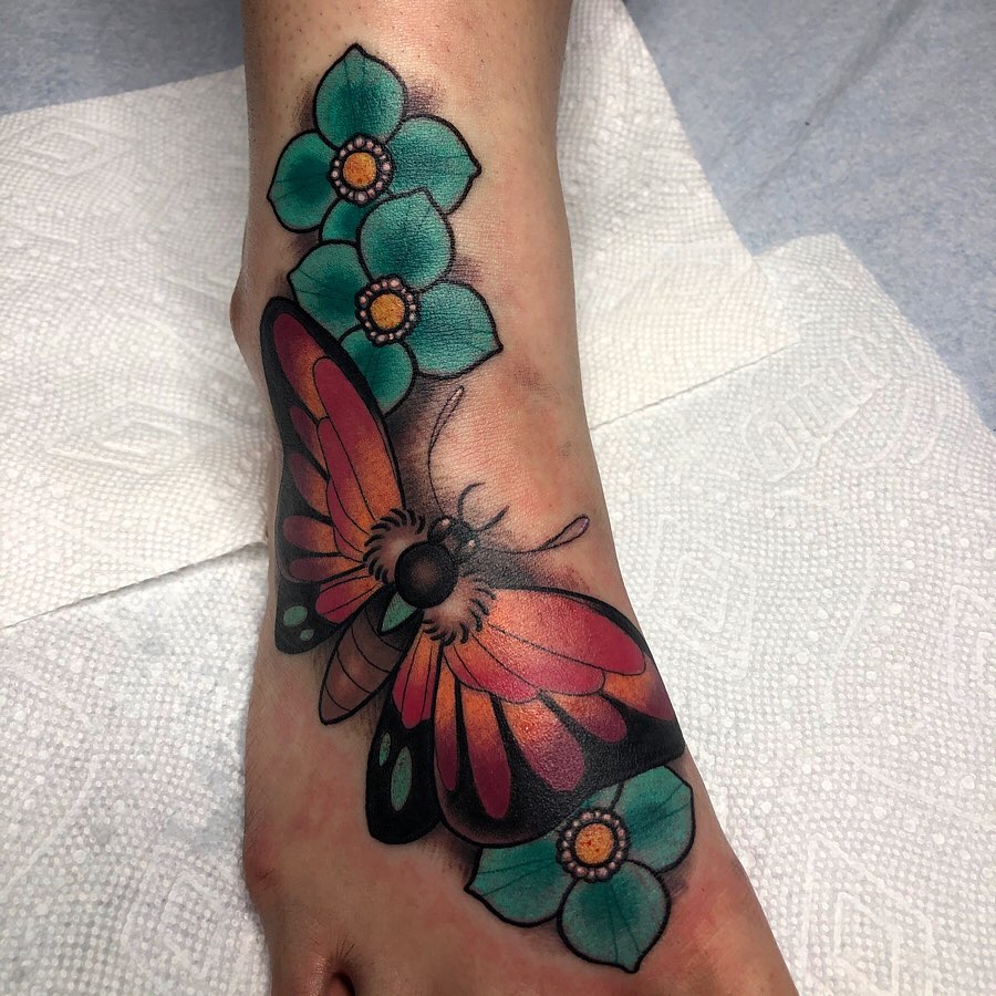 Stay Wild Minimalist Foot Tattoo