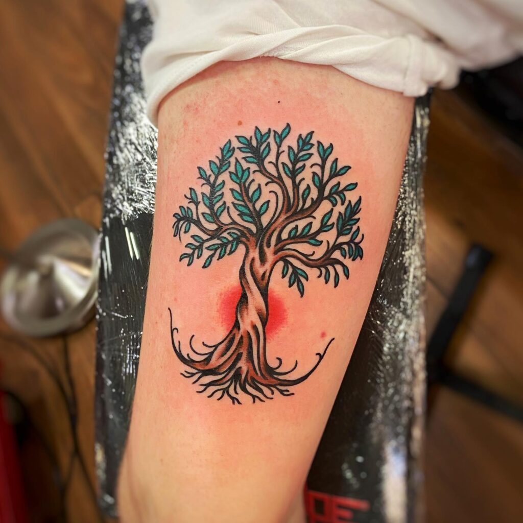 Vibrant Family Tree Tattoo family tree tattoos tattoo