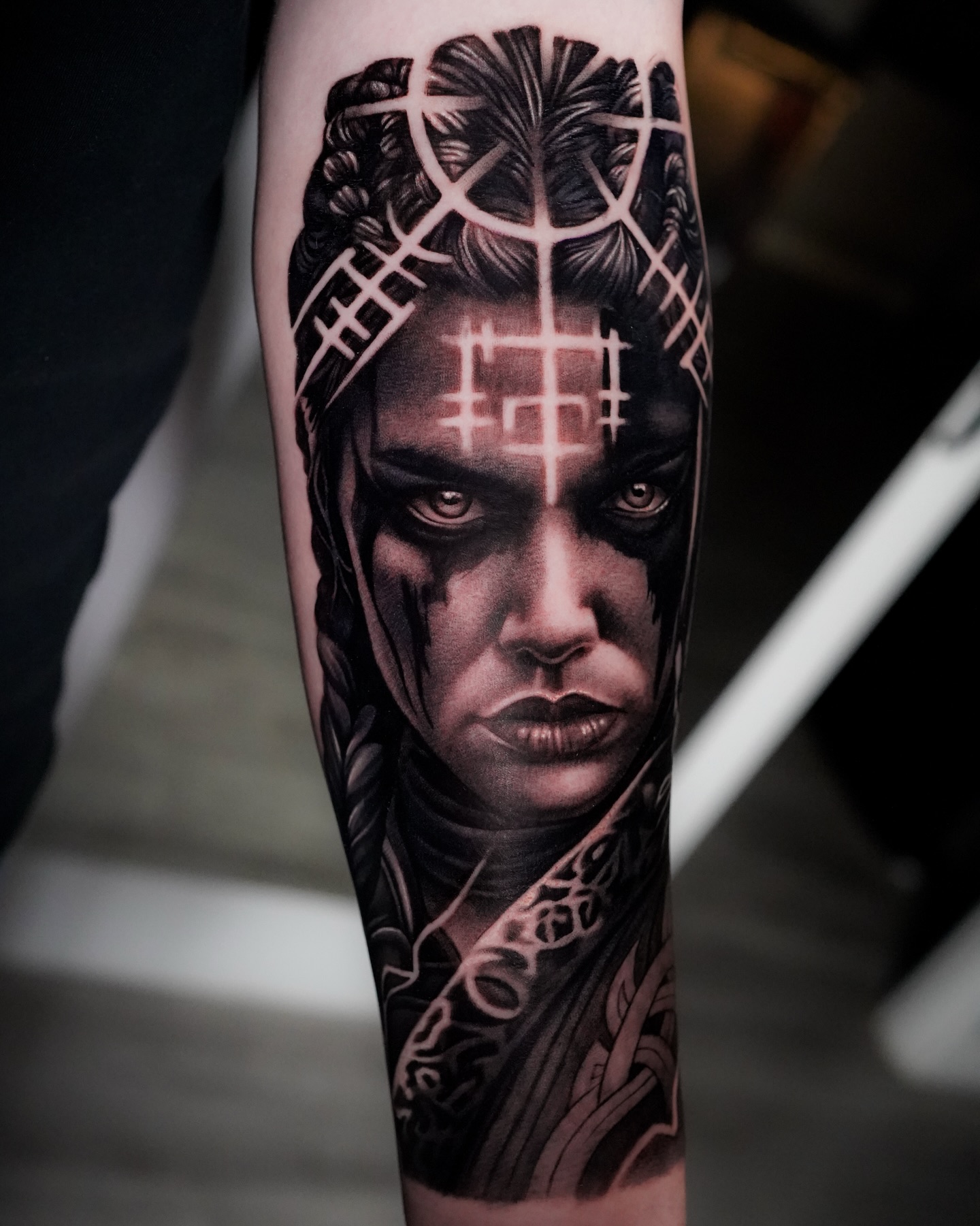 Yggdrasil And Twin Ravens Tattoo