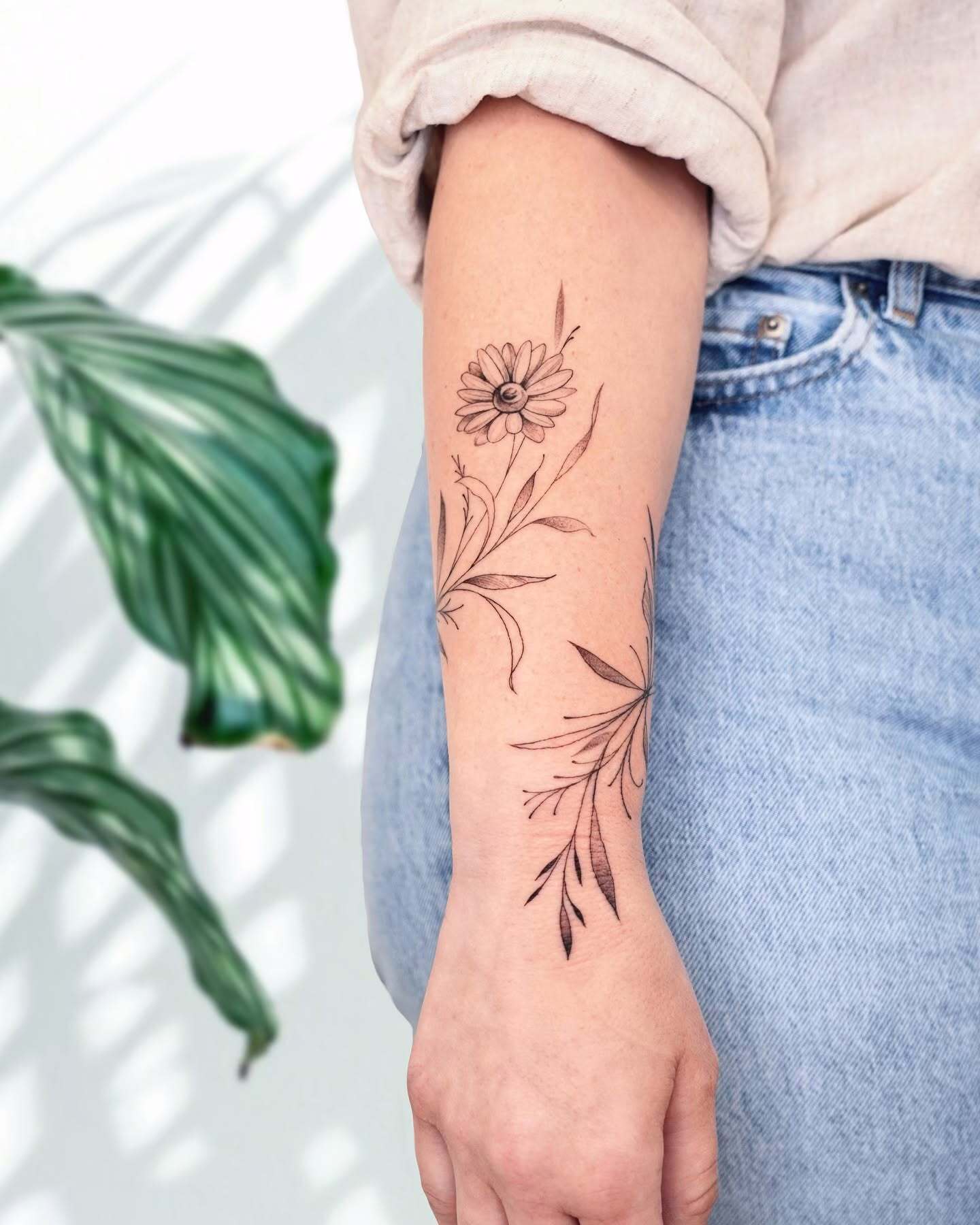 Blackberry Vine Tattoo with Mice and Flowers vine tattoos tattoo