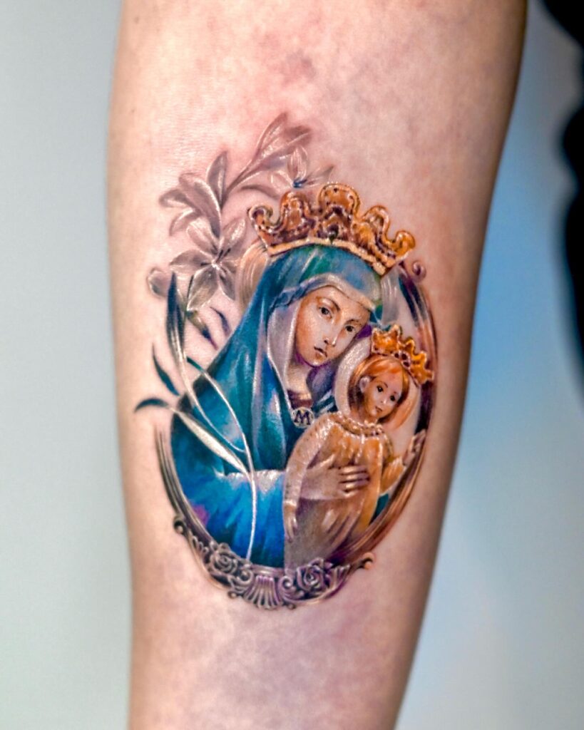 Sacred Heart Virgin Mary Tattoo virgin mary tattoos tattoo