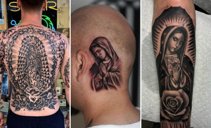 25+ Virgin Mary Tattoo Ideas Representing Compassion Grace and Unconditional Love