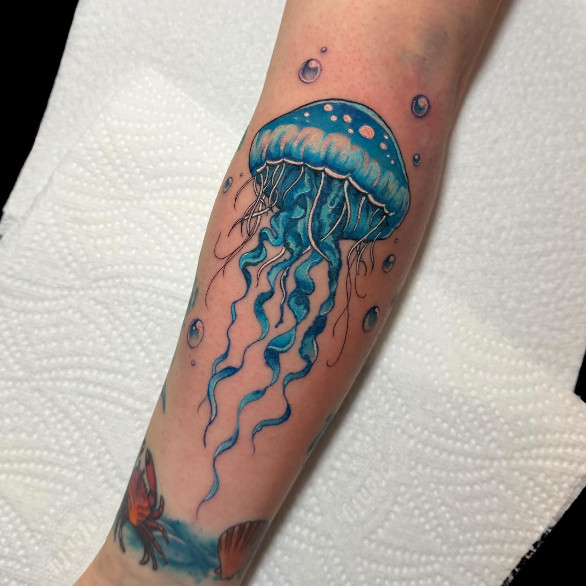 Watercolor Orange Blossom Tattoo