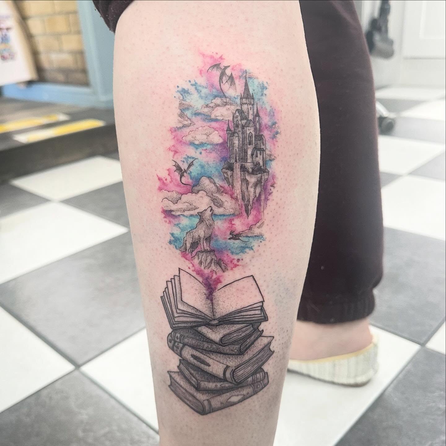 Watercolor Stormtrooper Helmet Tattoo