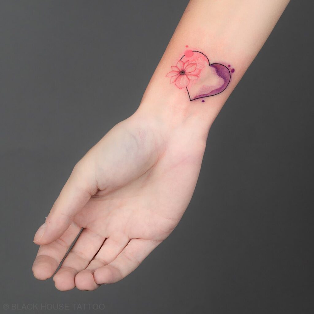 Trio of Tiny Hearts on Wrist small heart tattoo ideas tattoo