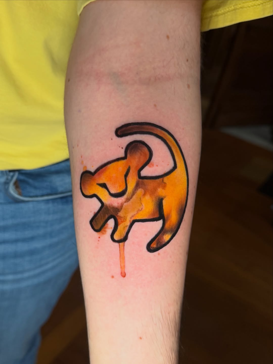Watercolor Flamingo Tattoo