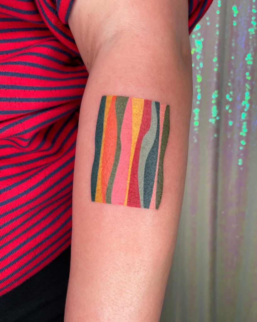 Celestial Greyhound Stick And Poke Tattoo