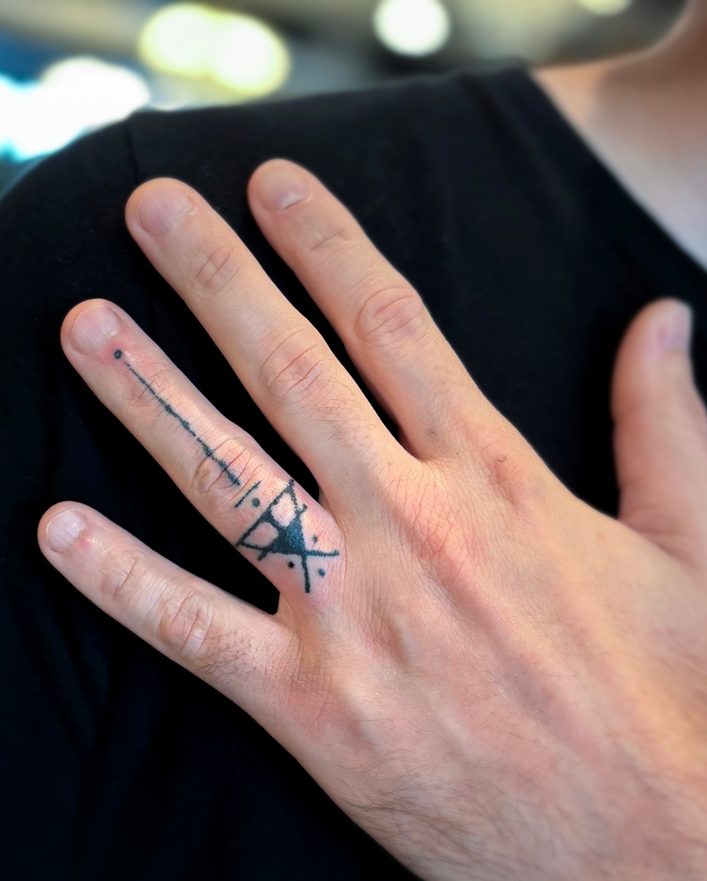 Nordic Rune Wedding Band Tattoo