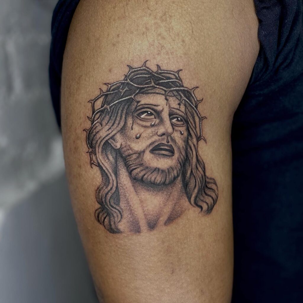 Lion of Judah and Crucifixion Tattoo jesus tattoos tattoo