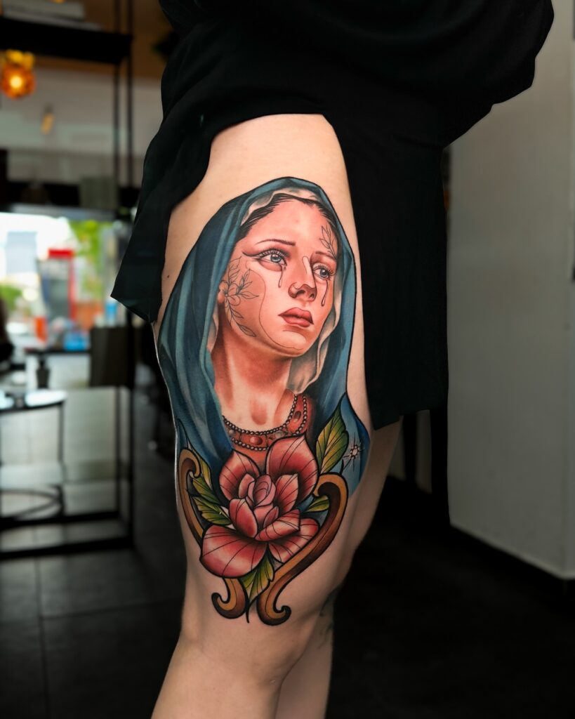 Sanctuary of Peace Virgin Mary Tattoo virgin mary tattoos tattoo
