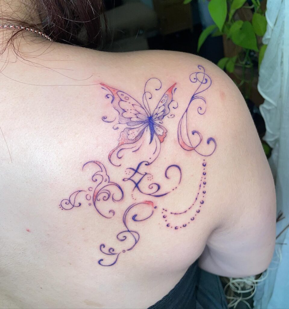 Ornamental Leg Tattoos