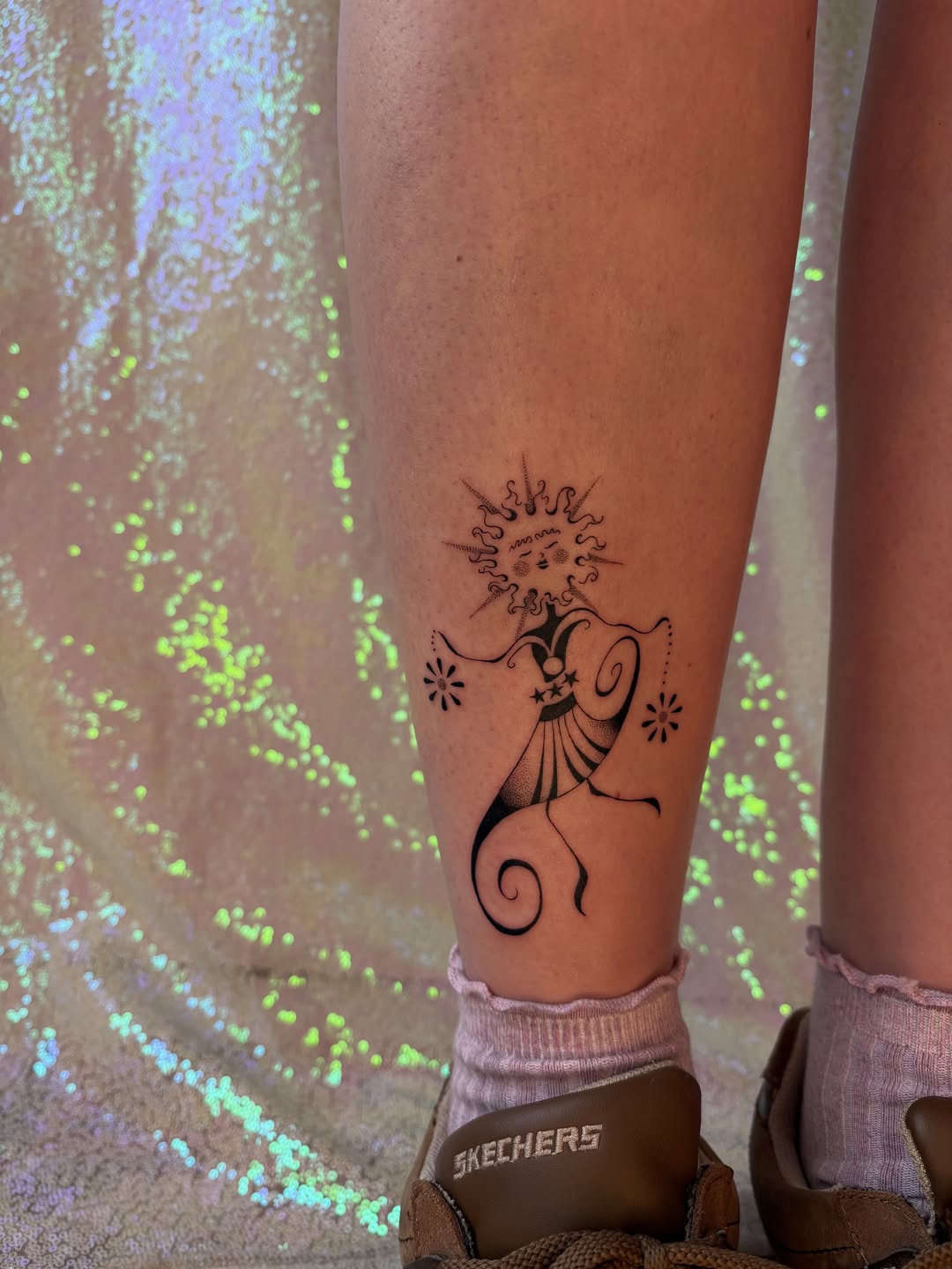 Framed Sleeping Sun Tattoo sun tattoos ideas tattoo