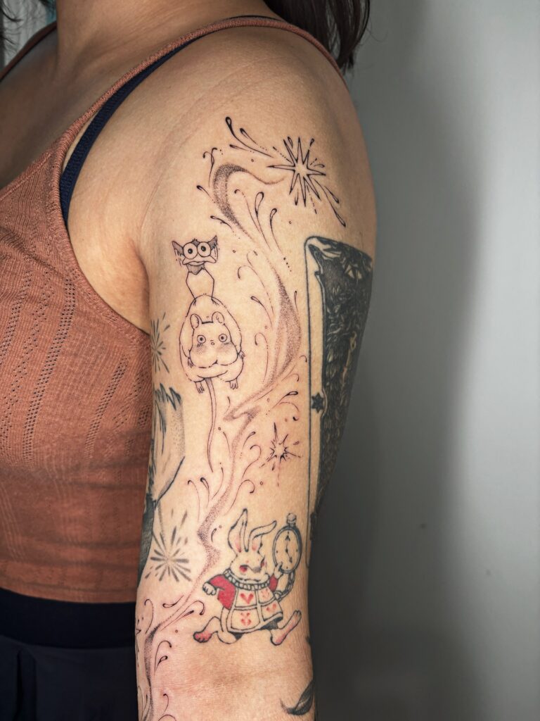 Bold Mandala Pattern Sleeve Filler Tattoo Design