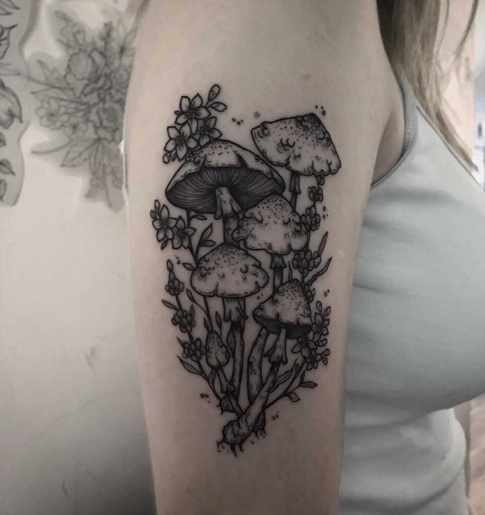 Sun and Moon with Roses Tattoo earthy tattoo ideas tattoo
