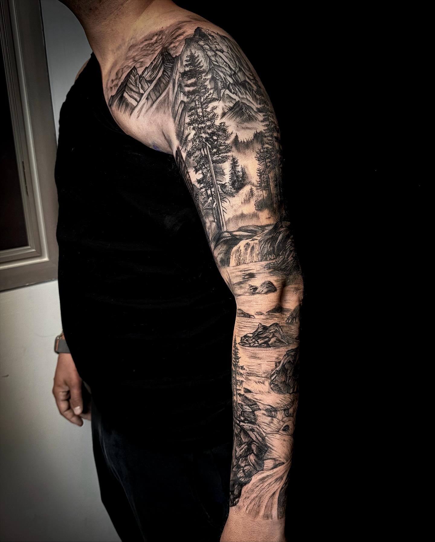 Mountain Wilderness Landscape Tattoo