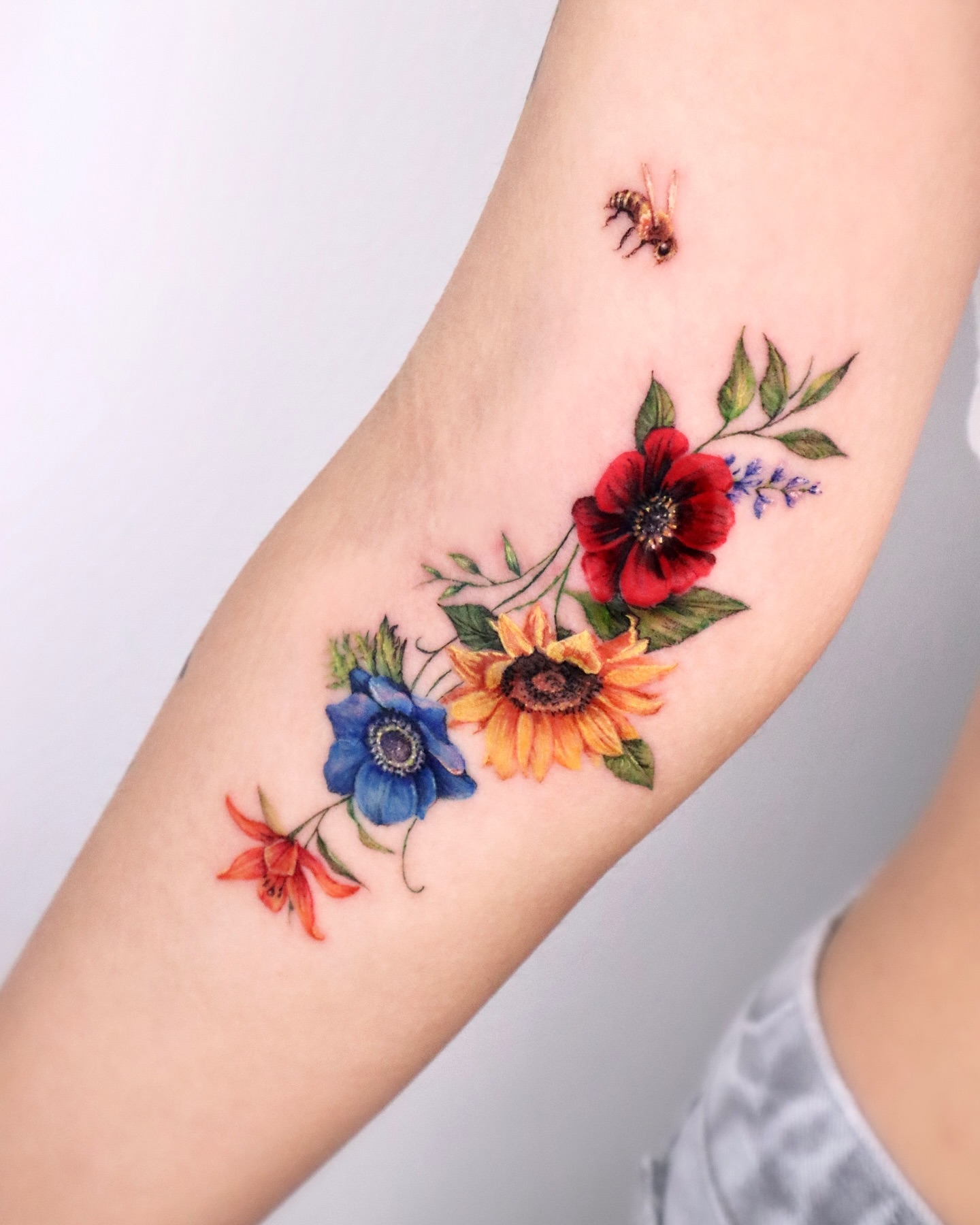 Flowing Butterflies Tattoo