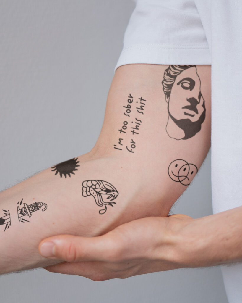 Bold Blackwork Patchwork Tattoo Collection