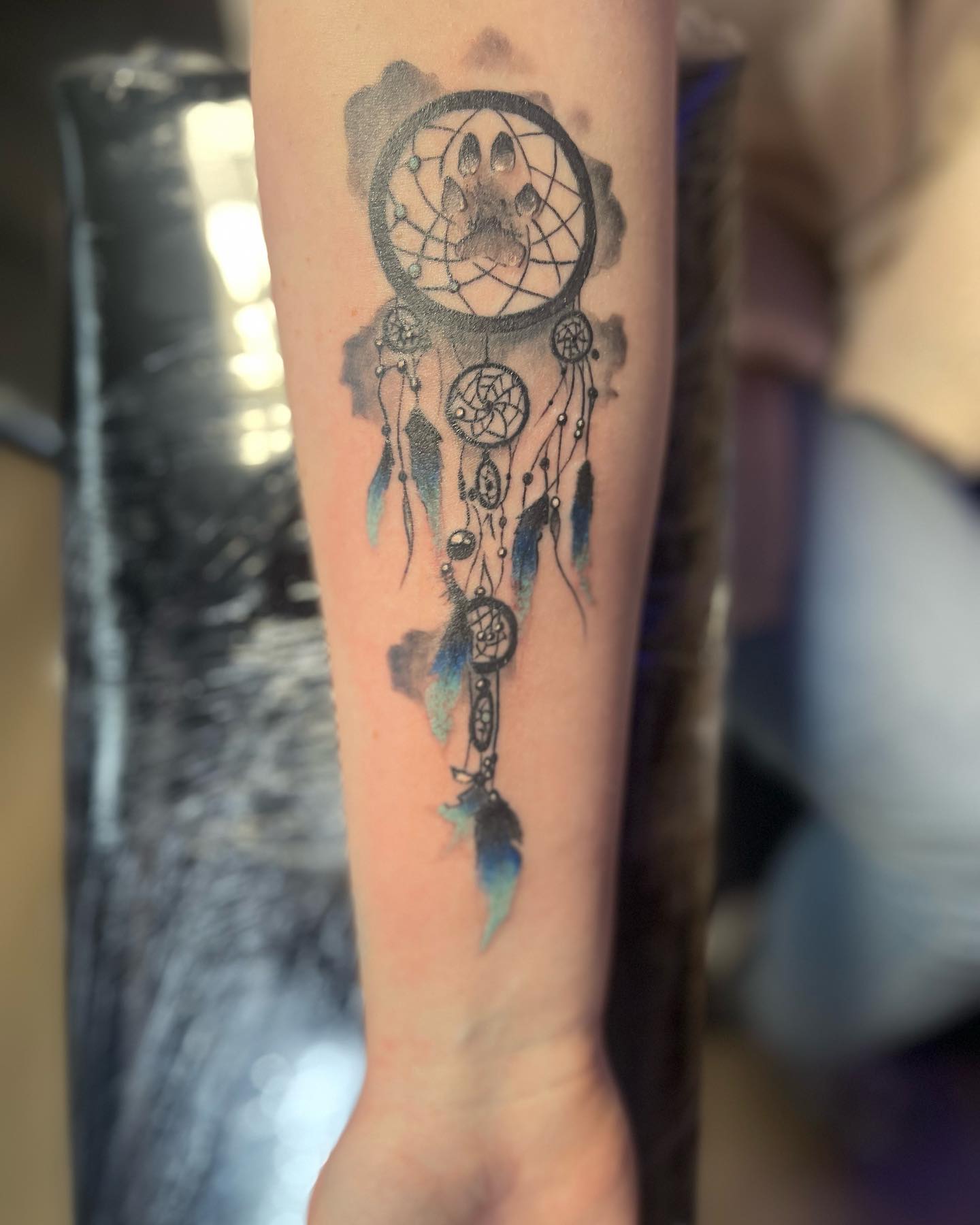 Dual Face And Horned Crown Tattoo