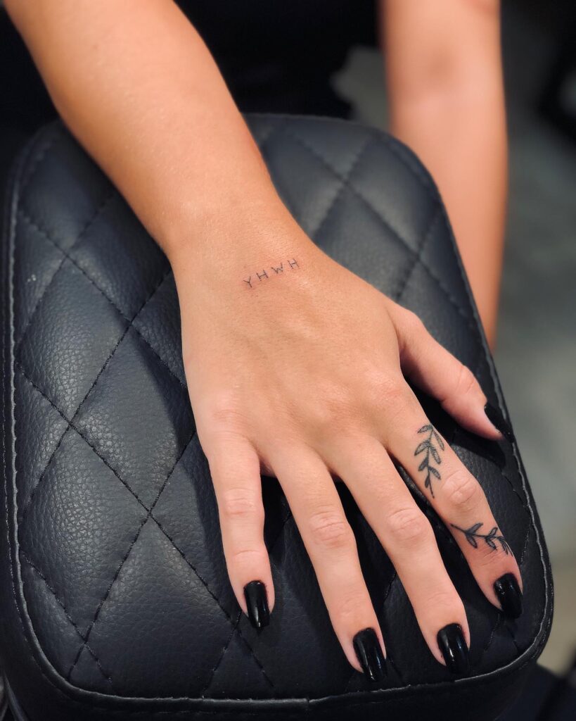 Minimalist Devotion yhwh tattoos tattoo