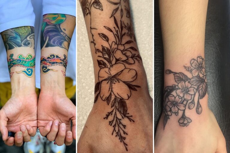 Aesthetic wrist tattoos for guys and delicate ink ideas collage