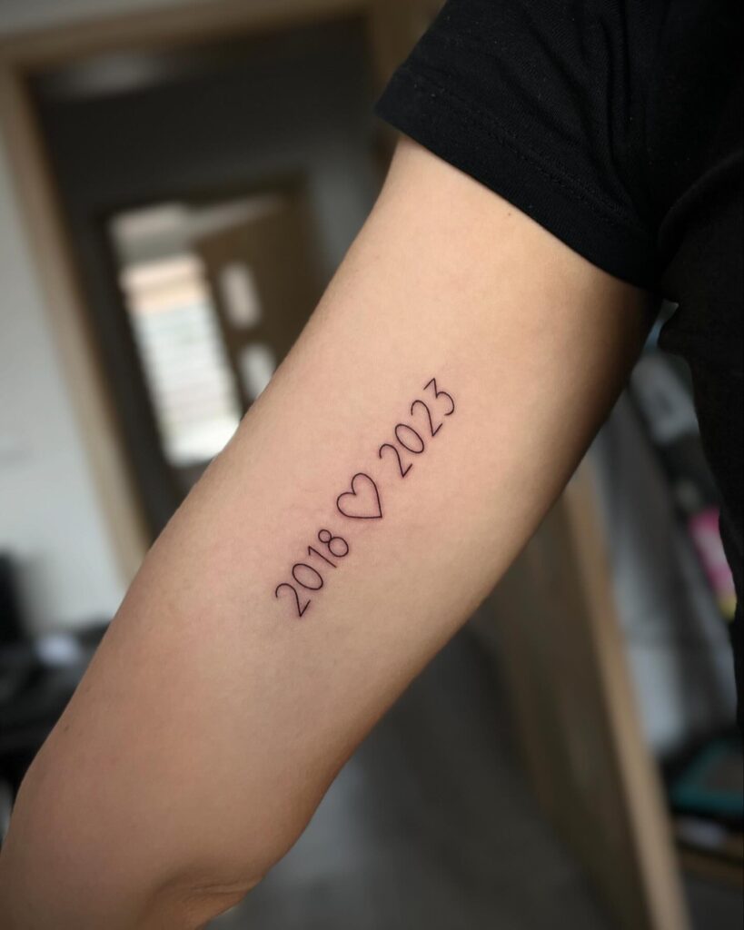 Planetary Date Tattoo date tattoos tattoo