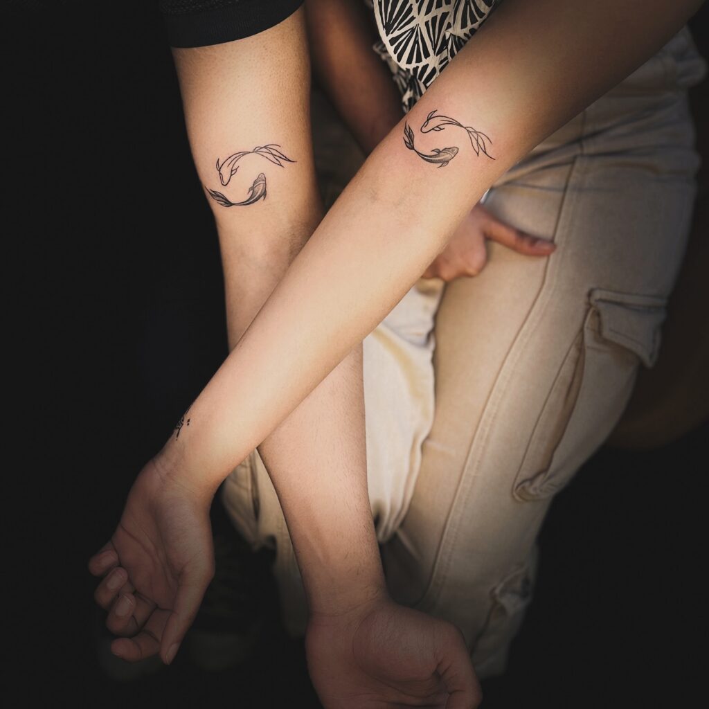 Yin-Yang Fish Tattoo brother sister tattoos tattoo