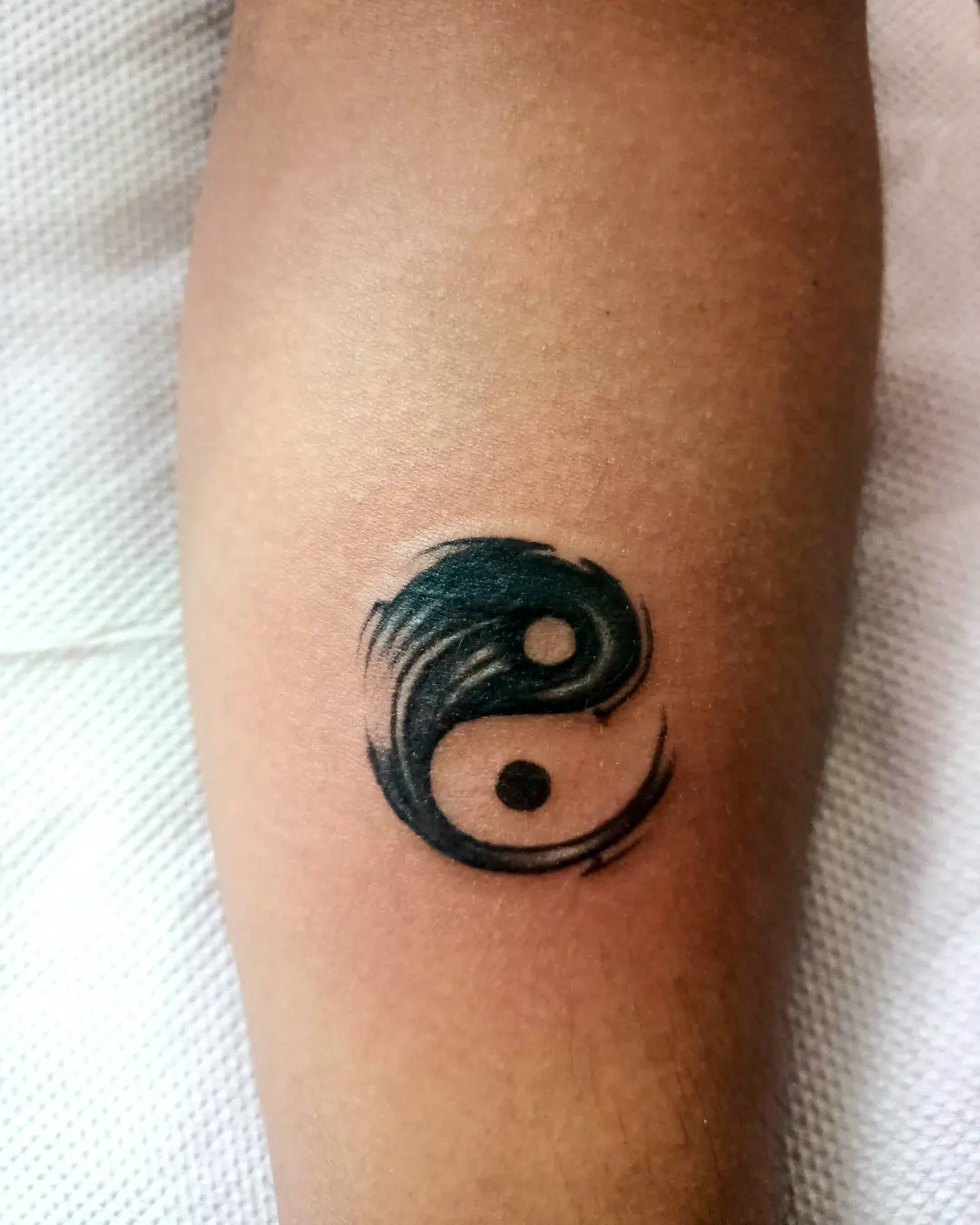Yin Yang Forearm Tattoo