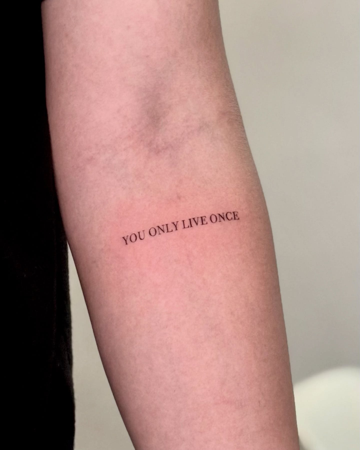 You Only Live Once Tattoo meaningful word tattoos tattoo