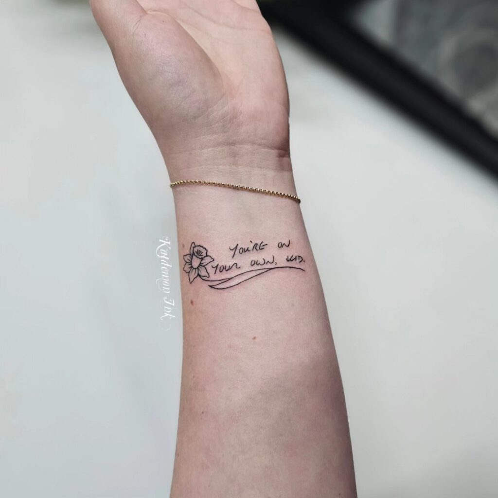 Delicate Wrist Band Tattoo