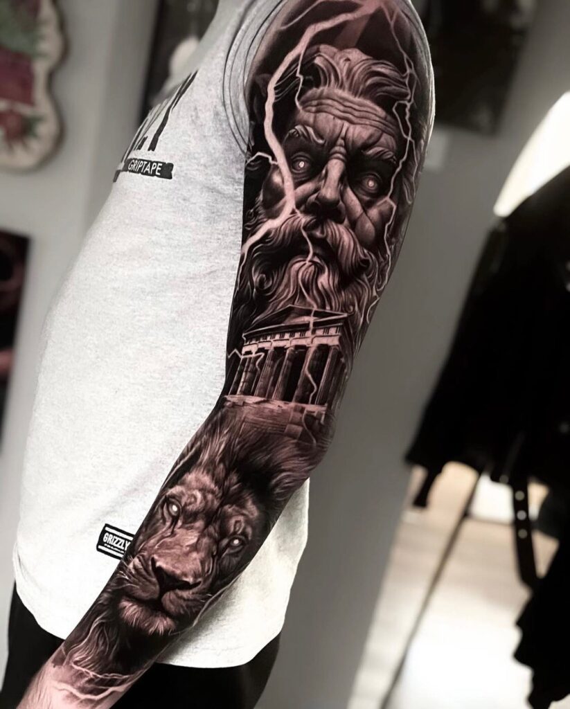 Thunderous Zeus Tattoo