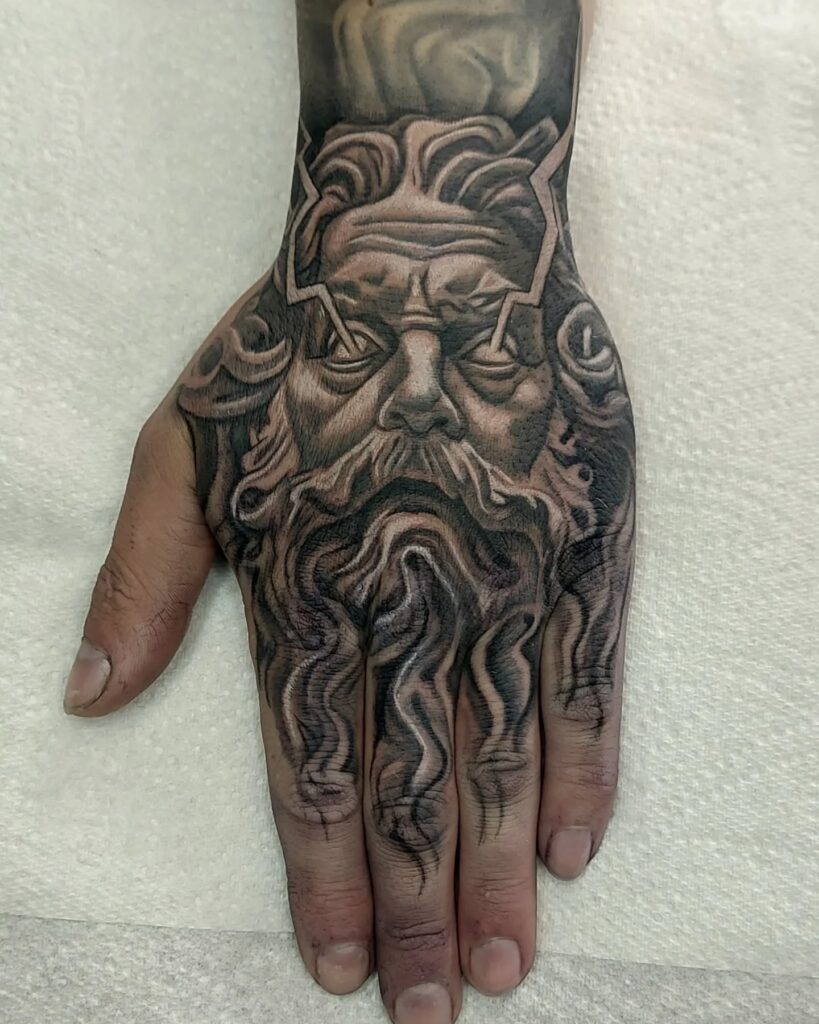 Powerful Hercules Forearm Tattoo With Lion S Head