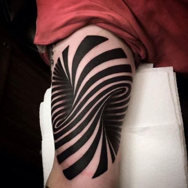 3D handle tattoo on the hand Tattoo on skin