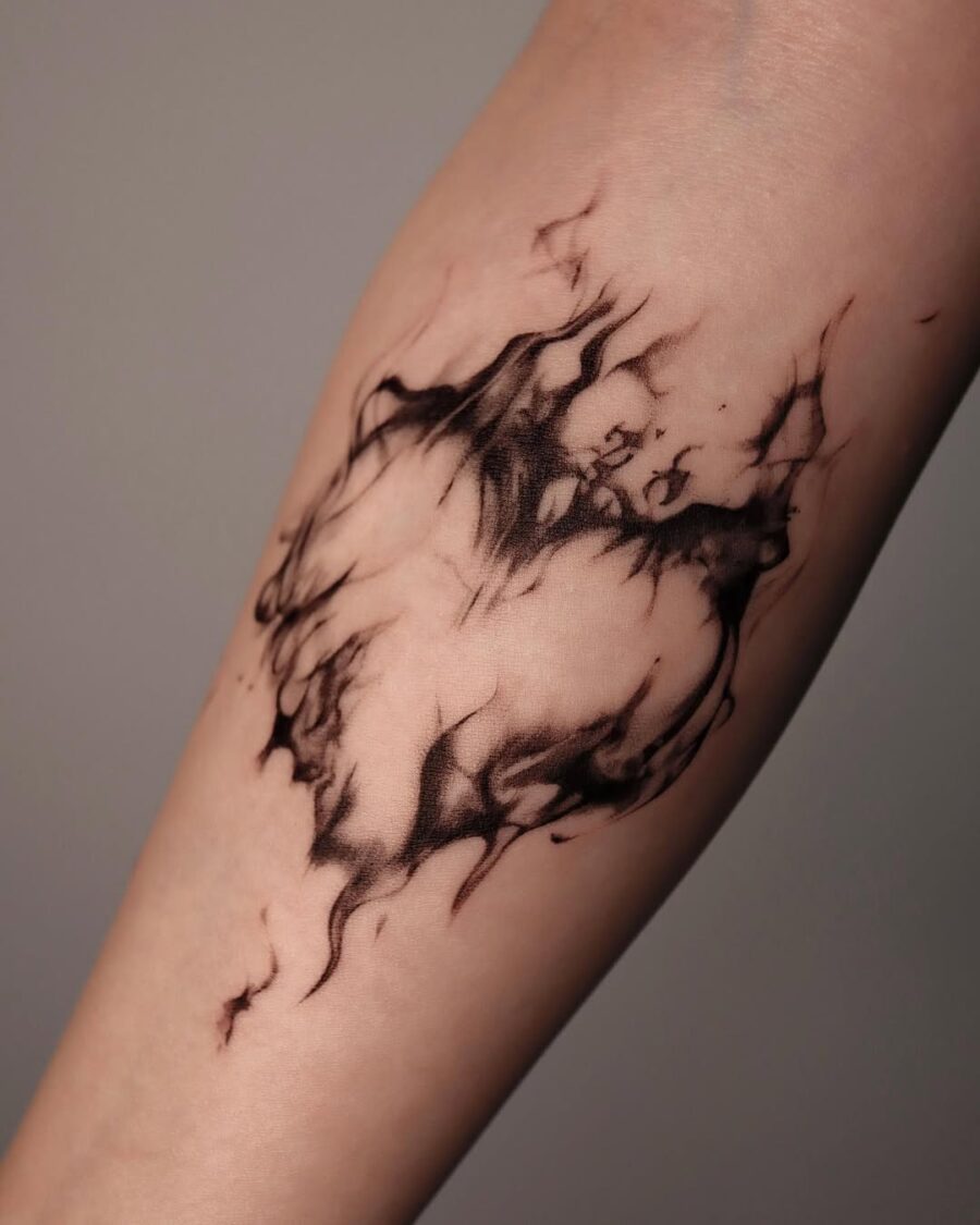 Captivating abstract design on skin Tattoo on skin