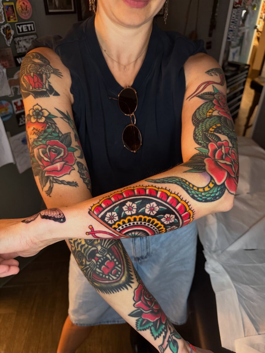 Vibrant Americana Tattoos Showcase Bold Designs Tattoo on skin